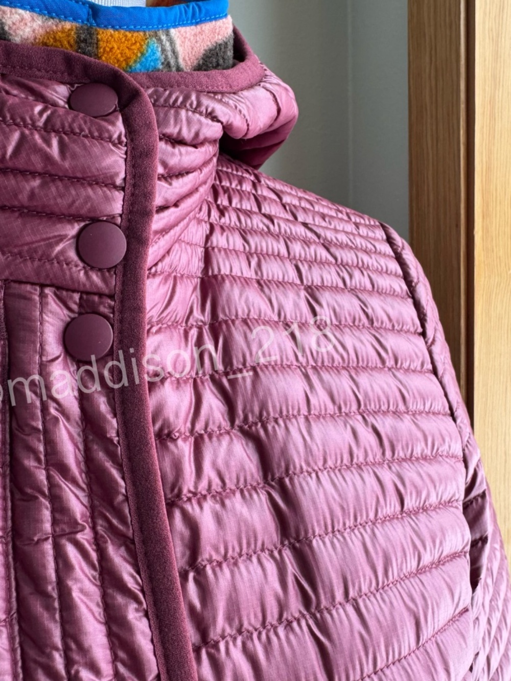 Patagonia Lightweight Fiona Parka Small Oxblood Red 600-fill down Windproof S - Picture 5 of 14